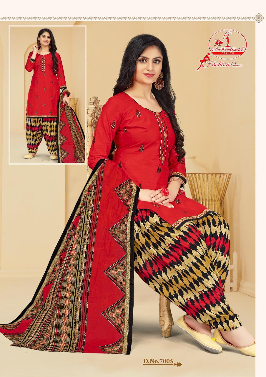 Miss World Fashion Queen 7 Casual Daily Wear Cotton Printed Designer Dress Material Collection